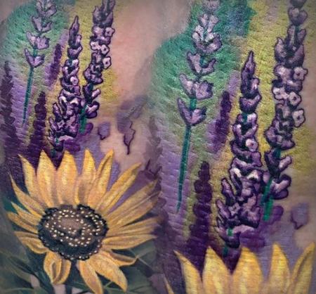 Tori Loke - Tori Loke Sunflowers and Lavender 
